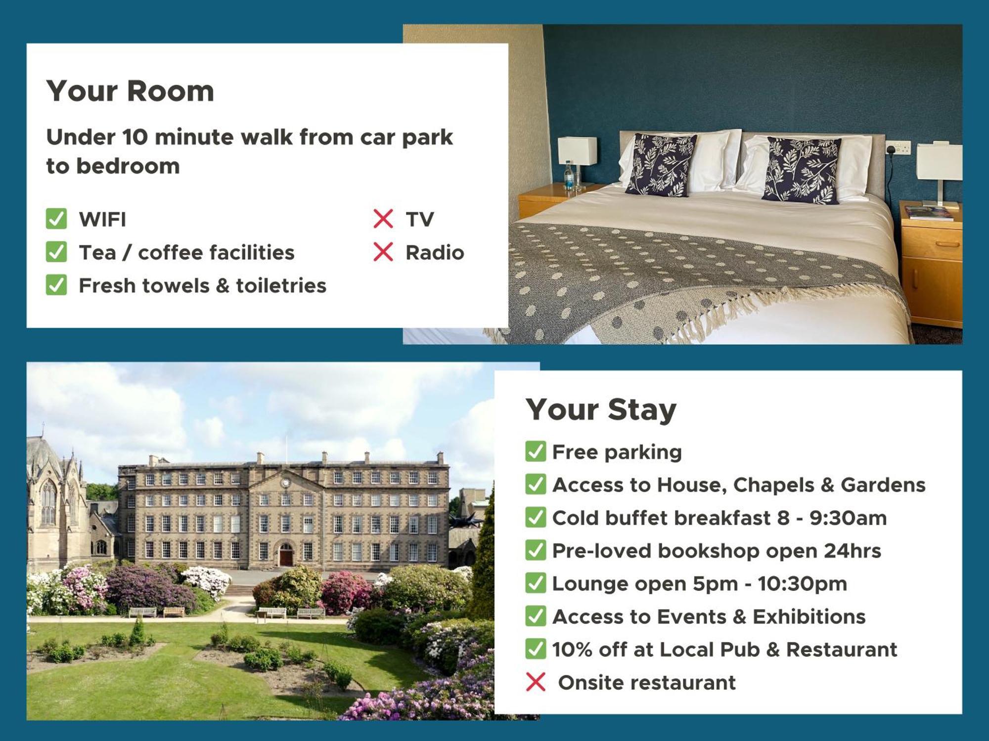 Ushaw Historic House, Chapels & Gardens Bed & Breakfast Durham Phòng bức ảnh