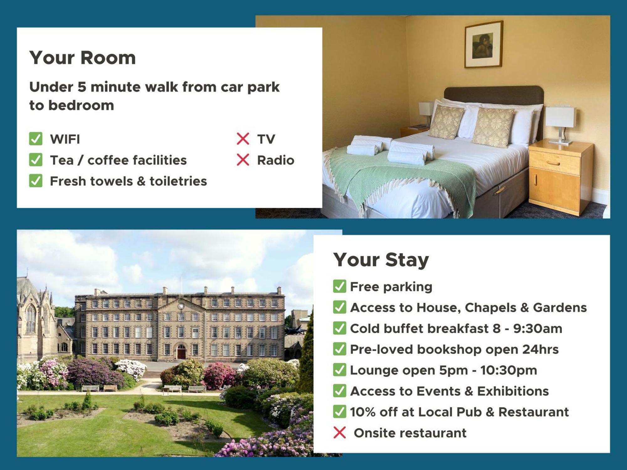 Ushaw Historic House, Chapels & Gardens Bed & Breakfast Durham Phòng bức ảnh